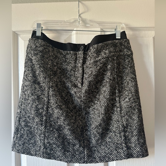 LOFT wool tweed black & white mini skirt - Picture 5 of 10